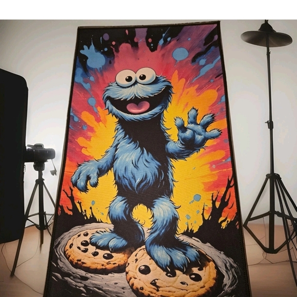 Cookie Monster Custom Rug - Picture 5 of 7
